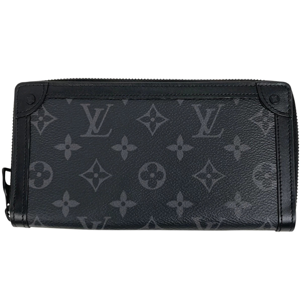 Louis Vuitton Trunk Zippy Wallet Zipper Long Eclipse Black Noir Black